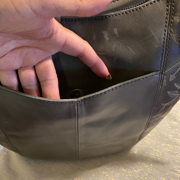 Medium Size Grey Hobo Bag - Picture 4 of 9